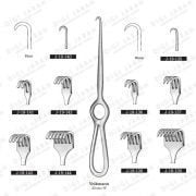 اکارتور چنگکی دستی 4شاخ تیز J-19-138 surgicon
