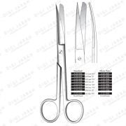 قیچی یک سر تیز کرو J-22-036 surgicon 16cm