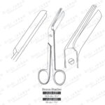 قیچی اپی زیاتومی J-22-560 surgicon 18/20cm