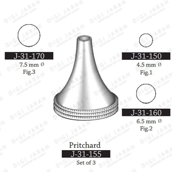 اسپکلوم گوش 3تایی J-31-170 surgicon