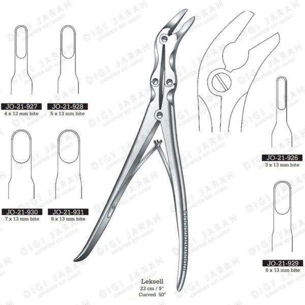 رانژور کلاغی 50درجه JO-21-928 surgicon 24cm 5mm
