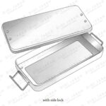 دیش قفل دار بدون سوراخ 30*20*5 JH-2052-45 surgicon - Image 2